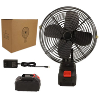 Mini ventilateur de table personnel puissant à piles USB de qualité industrielle ABS+PC pour la maison, le bureau, la poussette, le camping, 8 pouces