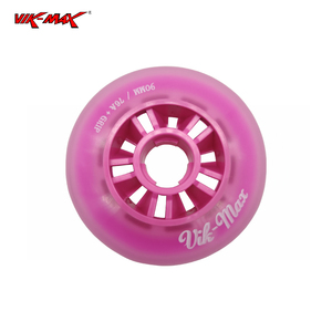 Roues de patins en ligne double couche Vik-Max PU+PP 2026, roues de hockey sur glace blanches personnalisées, en stock, vente en gros et support personnalisé - Product Image 3