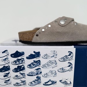 <span class=keywords><strong>Zuecos</strong></span> de Diseñador con Caja, Pantuflas Planas de Corcho, de Cuero Genuino de Alta Calidad, Estilo <span class=keywords><strong>Birkenstock</strong></span> Boston para Mujer - Product Image 5