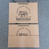 Sacs à provisions en papier kraft de luxe personnalisés de haute qualité pour l'emballage de vêtements Emballage cadeau de bougie avec logo imprimé