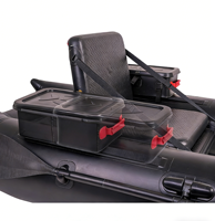 Bateau de pêche gonflable écologique en forme de U, stable, portable, avec siège confortable et cordon de serrage robuste