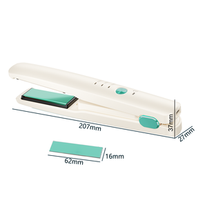 <span class=keywords><strong>Lisseur</strong></span> de cheveux <span class=keywords><strong>sans</strong></span> <span class=keywords><strong>fil</strong></span> <span class=keywords><strong>mini</strong></span>, plaques en céramique plaquées platine, rechargeable par USB, pour voyage - Product Image 6