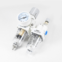 Filtre-régulateur-lubrificateur pneumatique AC2010-02 G1/4 Unité FRL pneumatique double AC2010 filtre-régulateur d'air industriel