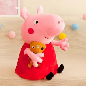 Più popolare famoso cartone animato bambole di peluche Anime Peppas peppa rosa maiale giocattoli di peluche per i bambini