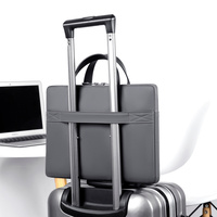 Sacoche d'ordinateur portable moderne en PU personnalisée, imperméable, de protection, sac à main de voyage unisexe, sac à bandoulière