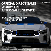 Kit carrosserie et kit widebody ROBOT Ford Mustang S650 JEDI FRP/WCF pour modèles Ford Mustang S650