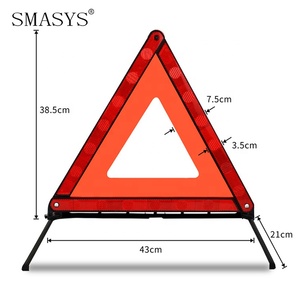 SMASYS Retail <span class=keywords><strong>Reflective</strong></span> Traffic <span class=keywords><strong>Warning</strong></span> Dreieck Zeichen Auto Dreieck Not zubehör für Straßen - Product Image 5