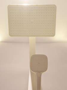 Nouvelle pomme de douche à grande buse, réglable multi-vitesses, finition chromée, montage mural, extérieur en céramique, jet de pluie - Product Image 5