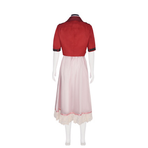 Disfraz de Aerith Gainsborough de <span class=keywords><strong>Final</strong></span> <span class=keywords><strong>Fantasy</strong></span> para Mujer, Abrigo Rojo y Vestido Rosa de Poliéster para Adultos, Disponible - Product Image 5