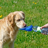 Bouteille d'eau portable pliable en silicone de qualité alimentaire pour chien, gamelle de voyage pour animaux, distributeur d'eau extérieur anti-fuite, sans BPA