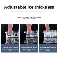 Machine à glaçons commerciale de type split, grands bacs à glaçons, équipement entièrement automatique pour les salons de thé, protection contre la surchauffe