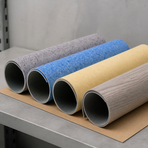 Revêtement de sol moderne en PVC épais pour bureaux, hôpitaux, écoles, vinyle homogène couleur unie avec revêtement UV - Product Image 1