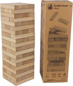 Jouets de plein air <span class=keywords><strong>jumbo</strong></span> blocs empilables en bois grande tour de dégringolade jeux de pelouse culbutage bois yard géant renversement avec sac de rangement <span class=keywords><strong>sapin</strong></span> - Product Image 5