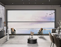 Ventana Elevadora Eléctrica Inteligente BOCHARM AUTO, Diseño Moderno Minimalista de Aleación de Aluminio, Deslizamiento Vertical, Aislamiento Térmico y Acústico, para Balcón