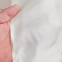 Tissu en fibre de verre ignifuge, tissage uni fin en verre E, résistant à la chaleur, enduit de PTFE, pour découpe