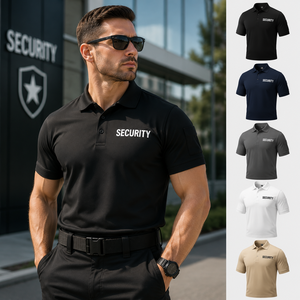 Camiseta Polo de Seguridad para Hombre, de Alto Rendimiento, Manga Corta, con Logotipo de Seguridad Bordado, Uniforme Polo, Proveedor de Ropa de Trabajo Personalizada - Product Image 1
