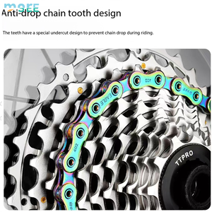 Cassette de vélo de route SeeMore 11-28/32T en acier CNC léger finition nickel 11 vitesses XD/HG - Product Image 6