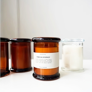 Bocaux à bougie en verre vide transparent 2.75 oz 8 onces 12 fl.oz Pot à bougie en verre Elite avec couvercle en verre pour <span class=keywords><strong>les</strong></span> déractions à la maison - Product Image 2