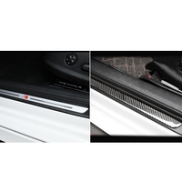 Audi A3 8V 14-19 Accessoire de garniture décorative extérieure 3K 5D Protecteur de seuil de porte de voiture en fibre de carbone