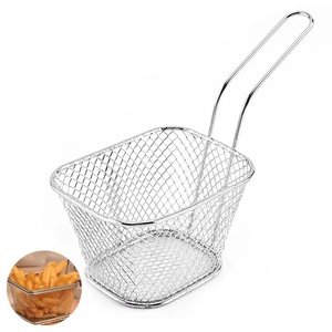 Porta batatas fritas quadradas, aço inoxidável, alimentos fritos, mesa de servir, óleo residual, cesta de batatas fritas, venda imperdível - Product Image 6