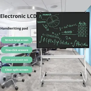 Pizarra LCD de 58 Pulgadas, Pizarra Electrónica Móvil con Soporte de Oficina, Pantalla Dividida, Borrado con una Sola Tecla, Pizarra Grande para Enseñanza - Product Image 2