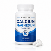 Comprimés de calcium et de magnésium, complément minéral pour le soutien osseux, pour des os solides et une fonction musculaire optimale, étiquette privée OEM ODM