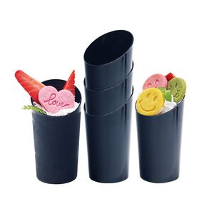 Gobelet transparent en plastique PS jetable de 70 ml à ouverture oblique pour mousse, pudding, gelée, crème glacée, dessert diagonal - Product Image 3