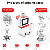 Mini Impresora Térmica con IA para Dibujos e Imágenes, Impresión en Blanco y Negro con Pantalla a Color, Batería Recargable, 203dpi - En Stock