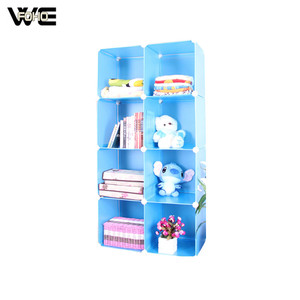 Estantería Mágica de Plástico PP para Bricolaje, 8 Cubos, Estantería de Esquina, Pequeñas Estanterías Cúbicas Blancas - Product Image 2