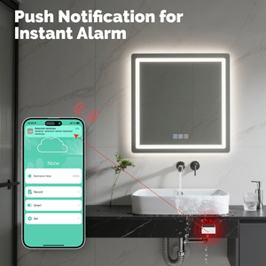 Moes Tuya เซ็นเซอร์ตรวจจับฝนอัจฉริยะ, เครื่องตรวจจับน้ำรั่วซึม IPX4ไร้สายกันน้ำใช้งานกลางแจ้งใช้แบตเตอรี่ - Product Image 2