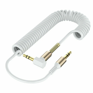Câble AUX 3,5 mm mâle-mâle en forme de L à angle droit pour autoradio et casque audio - Product Image 2