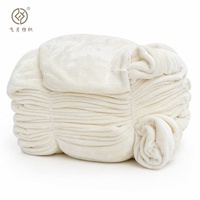 Couverture tissée 100 % polyester douce et chaude en flanelle polaire, à rayures unies, coupe européenne pour avion, écologique et recyclée