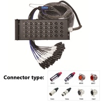 Câble séparateur XLR multicanal 3 broches XLR femelle vers mâle DMX Snake Audio Câble en PVC pour applications de microphone et de haut-parleur