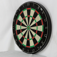 Cible de fléchettes professionnelle en sisal à fibres auto-réparatrices, avec anneau de numéros en fil rond, pour tournoi, maison et bar