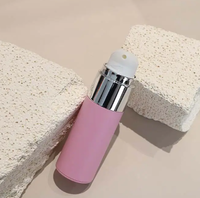 Ensemble de flacons pompe pour crème solaire et lotion, personnalisés, vides, de luxe, 20 ml, 30 ml, 50 ml, rose clair, en AS et PP