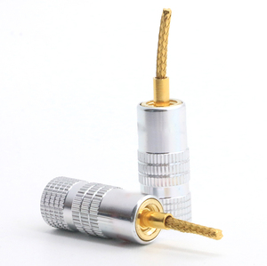 Conector de amplificador de potencia de audio chapado en oro trenzado de alambre de cobre de alta calidad - Product Image 3
