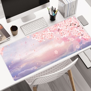 Customizable Romantic Flower Extra Large Rubber Gaming <b>Mouse</b> Pad Thick Rubber Base Anti Fray Stitched Edge <b>Computer</b> Game Deskpad - Product Image 1
