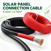Câble PV 4mm² 6mm² en cuivre étamé XLPE monobrin 1500V CC pour projets d'installation solaire sur toiture