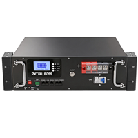Batterie LiFePO4 DATOU BOSS 51.2V 100Ah 5KWh à montage en rack, avec application Bluetooth, pour stockage d'énergie solaire, compatible montage mural, en stock en Pologne (UE)