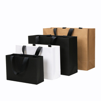 Vente en gros de sacs d'emballage en papier kraft de luxe sacs en papier personnalisés pour vêtements