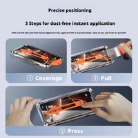 Protection d'écran pour iPhone 18 Pro Max, verre trempé 5D HD, dureté 9H, anti-empreintes digitales, anti-statique, kit sans poussière