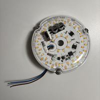 Module d'éclairage LED pour ventilateur de plafond 18W dimmable 230V 3 CCT PCB sans scintillement CE 100mm pour remplacement de lampe de plafond