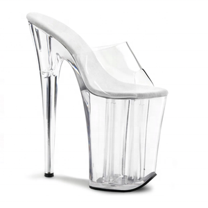 <span class=keywords><strong>Sandali</strong></span> Rncksi <span class=keywords><strong>con</strong></span> Tacco Alto 23cm, <span class=keywords><strong>Suola</strong></span> Trasparente in PVC, Punta Aperta, Design Sexy <span class=keywords><strong>con</strong></span> Paillettes, Aumento di Altezza - Product Image 1