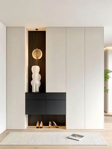 European American French Style Integrated Shoe Cabinet Changing Stool Popular Multi-Functional Storage Shoe Rack for Foyer - Product Image 5