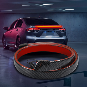 Feux de freinage arrière de coffre de voiture 130cm, Fiber de carbone 12V LED haut feu d'arrêt arrière supplémentaire clignotant multifonction feu de course - Product Image 2