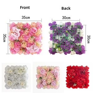Blumenwand-Hintergrund Künstliche Blumenwand 3D Seidenrosen-Blumenpaneel für Fotohintergrund Heim Party Hochzeit Kulisse - Product Image 5