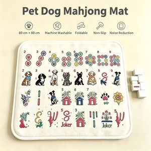 The <b>Mahjong</b> Line American <b>Mahjong</b> Pet dog themed <b>set</b>, containing a <b>set</b> of 160 <b>mahjong</b> tiles and a <b>mahjong</b> mat, an exquisite gift - Product Image 3