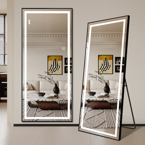 Factory Direct Sale Aluminium Alloy Frame <strong>Rectangular</strong> Full Body <strong>Mirror</strong> with Touch LED Bedrroom Dressing <strong>Mirrors</strong> <strong>Wall</strong> Usage - Product Image 4