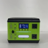 Station d'alimentation portable 1100W avec batterie LiFePO4, onduleur à onde sinusoïdale pure, générateur solaire de secours, démarreur de batterie, lampe torche, PWM, ports pour voiture et camping-car