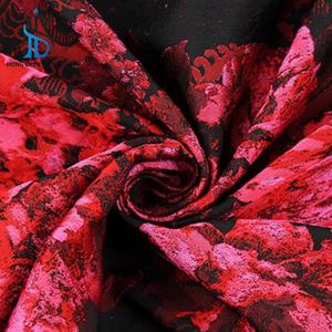 Phong cách mới 100% Polyester định vị Jacquard vải hoa lớn mẫu 185gsm cho quần áo - Product Image 3